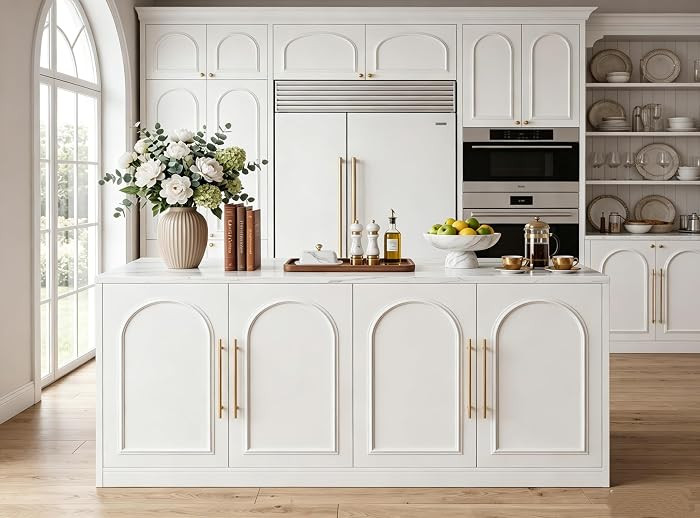 Stationary Kitchen Island, 63" Large Kitchen Island with Storage | Amazon (US)
