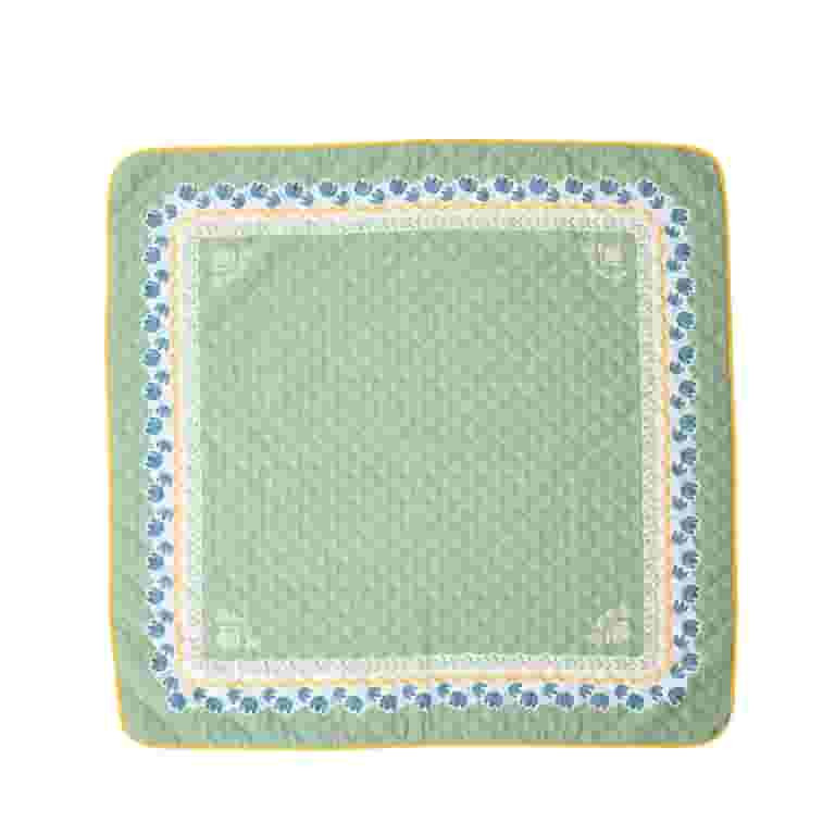 Better Homes & Gardens Sylvia Misty Mint Reversible Floral Outdoor Blanket 72" x 72" | Walmart (US)