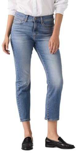Levi's Women's Classic Straight Ankle Jeans, (New) Eternal Indigo Mid (Stretch), 29 | Amazon (US)