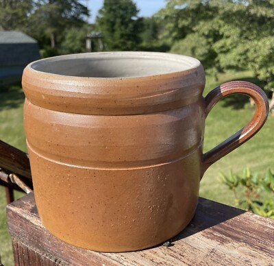 Vintage Chamber Crock Pot w Handle 6 " Made in France Bottom Marked 5 | eBay US