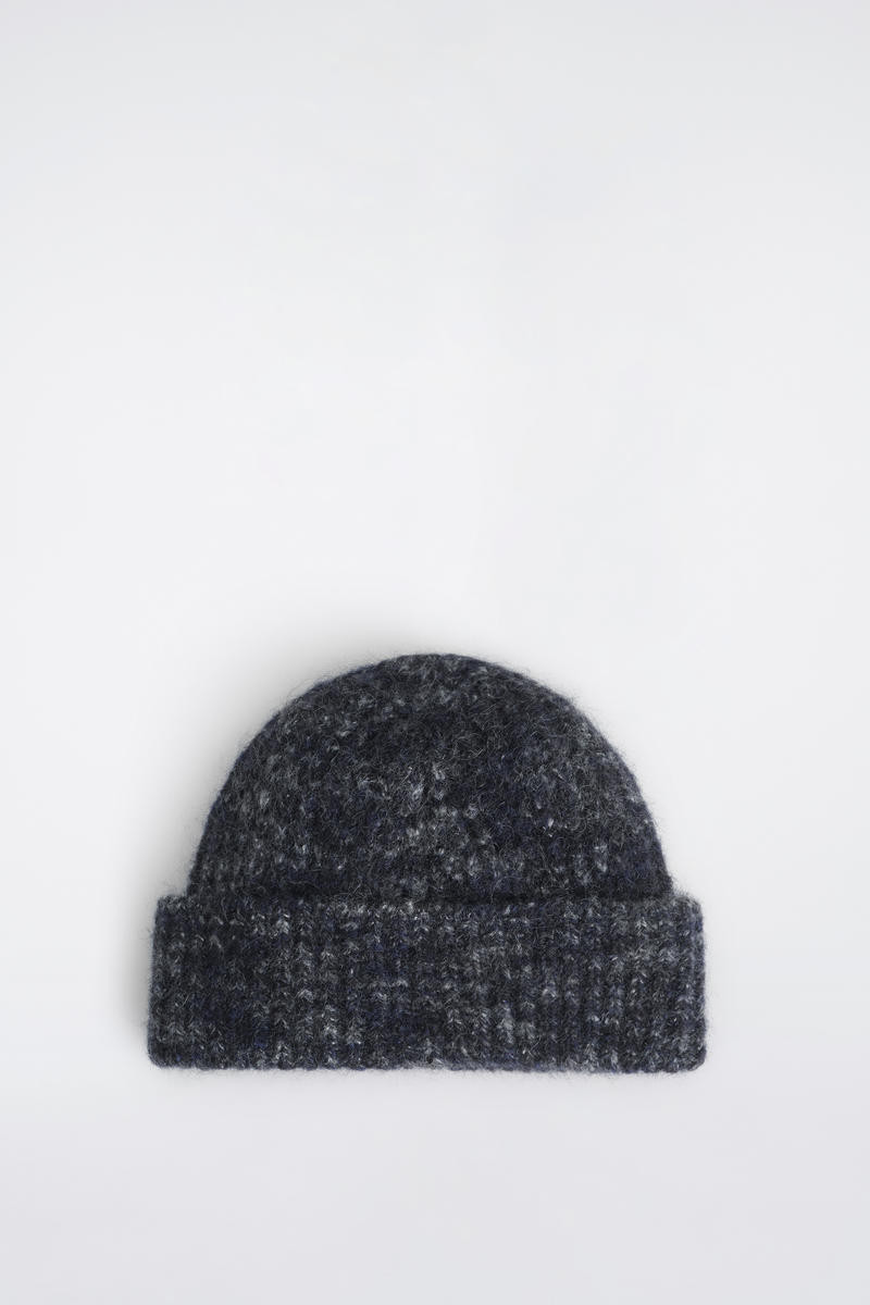 Space-Dyed brushed Wool-Blend Beanie | COS (US)