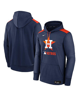 Men's Navy Houston Astros Authentic Collection Performance Pullover Hoodie | Macy's