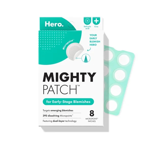 Hero Cosmetics Mighty Patch Micropoint for Blemishes, Early-Stage Blemish Patch, 8 Count | Walmart (US)