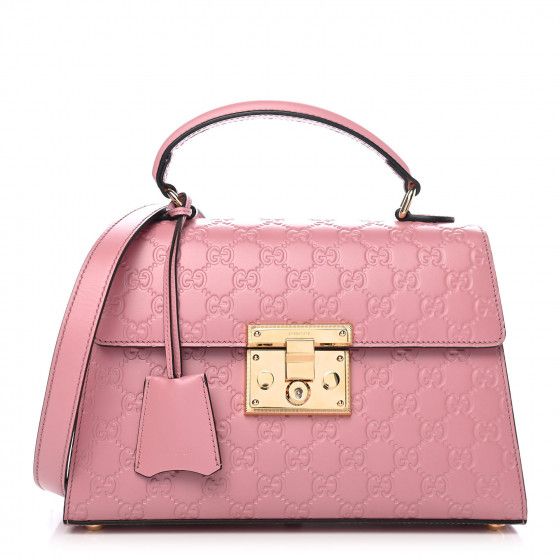 GUCCI

Guccissima Signature Small Padlock Top Handle Bag Rose Baby | Fashionphile