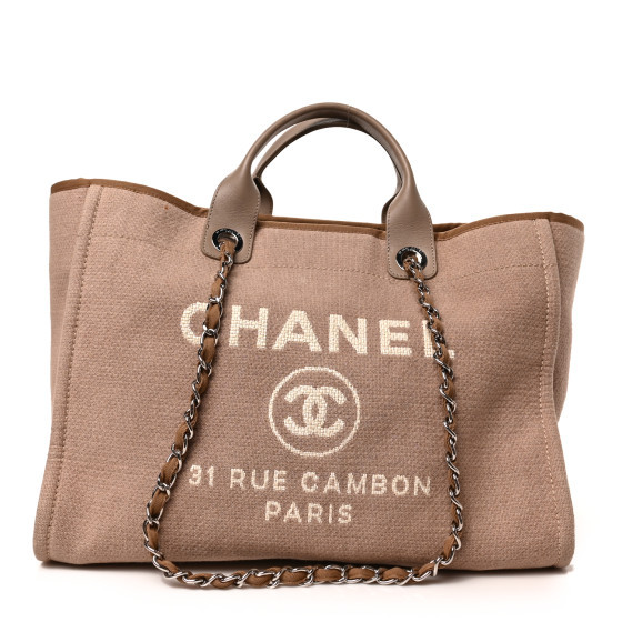 Canvas Medium Deauville Tote Ecru | FASHIONPHILE (US)