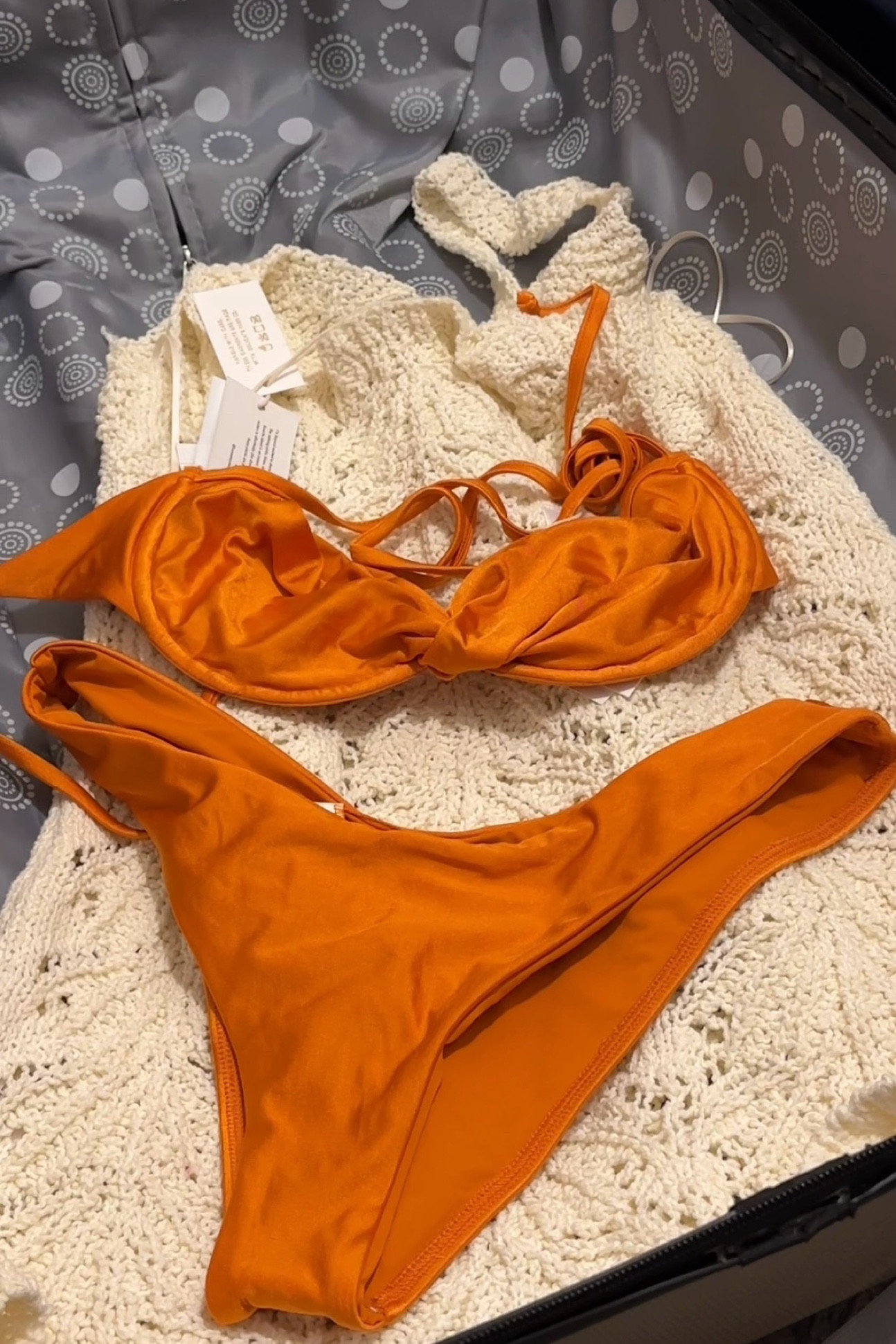Orange bikini 🍊 and crochet cover up worn in Curacao for Caribbean vacation 

#LTKSeasonal #LTKSwim #LTKFindsUnder100