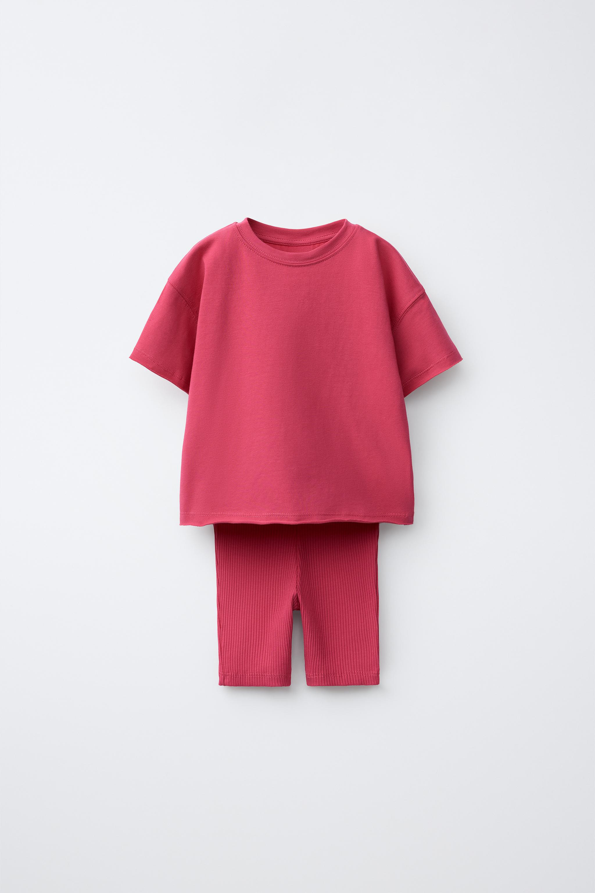 RIB CYCLING TOP AND LEGGINGS SET | Zara Canada