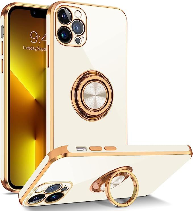 BENTOBEN Designed for iPhone 13 Pro Case, iPhone 13 Pro Phone Case with 360° Ring Kickstand Magn... | Amazon (US)