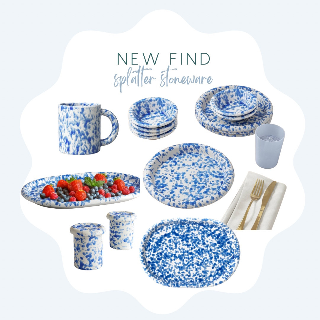 Designer look without the designer price 💙 These splatter stoneware dishes instantly liven up your table— mix & match for everyday use or effortless entertaining! 

Reply SHOP for info!

look for less, blue and white decor, coastal table decor, affordable home finds, budget friendly decor, table styling ideas, designer inspired, chic tableware, splatter stoneware, kitchen finds, target home, target home finds, target look for less 

#targetfinds, #targethome, #targetrun, #targetkitchen, #targetstyle, #targetdecor, #lookforless, #tablescapeinspo, #blueandwhitehome, #coastalstyle, #hostingathome, #affordablehome, #homefinds, #designerinspired