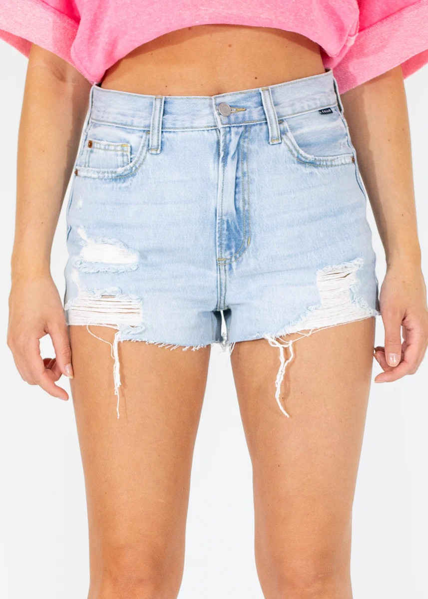 Kenzie HR Mom Shorts | Aqua B Boutique
