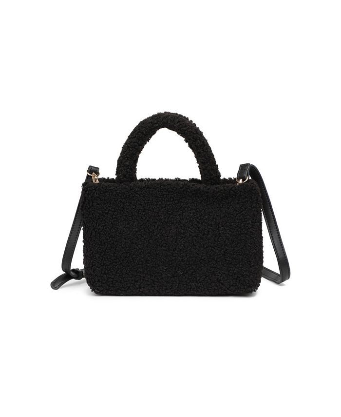 Urban Expressions Women's Leicester Sherpa Crossbody Bag & Reviews - Handbags & Accessories - Mac... | Macys (US)