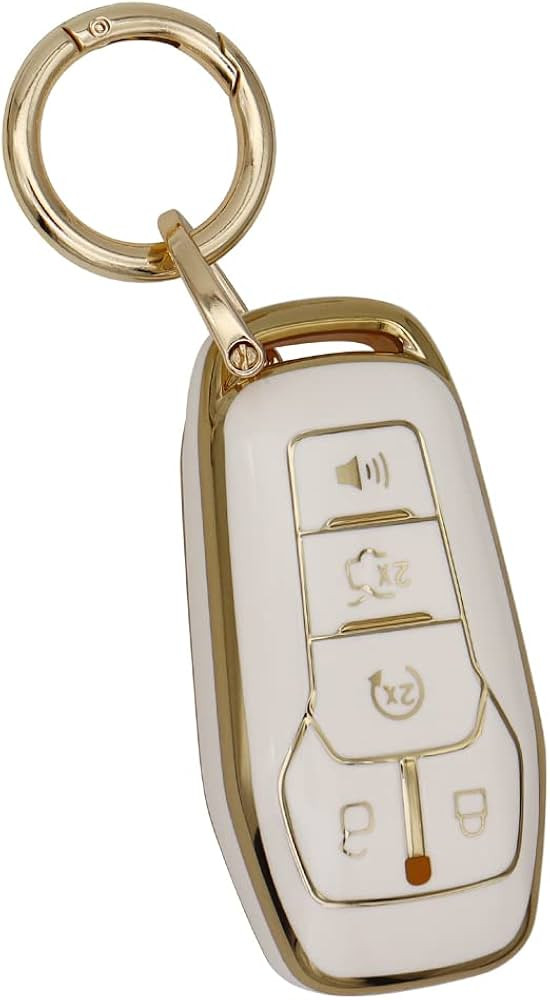 for Ford Key Fob Cover Shell Case with Keychain Soft TPU Full Protection Smart Key Protector Comp... | Amazon (US)