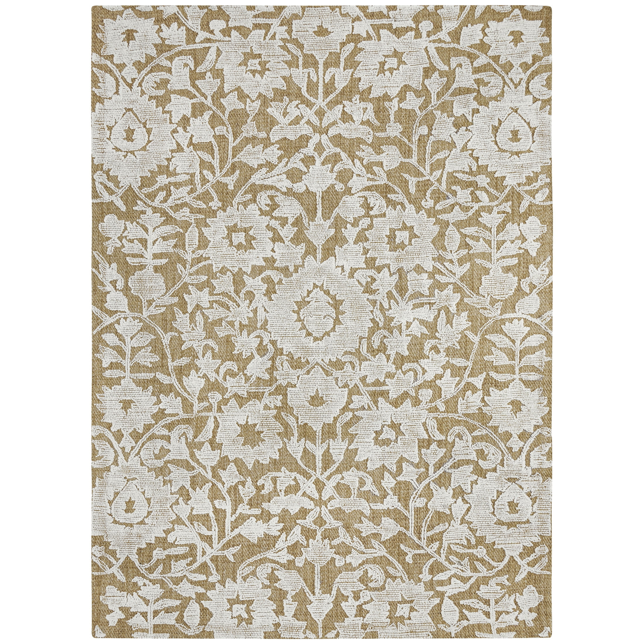 My Texas House Natural Jute Floral Indoor Area Rug, 5' x 7' | Walmart (US)