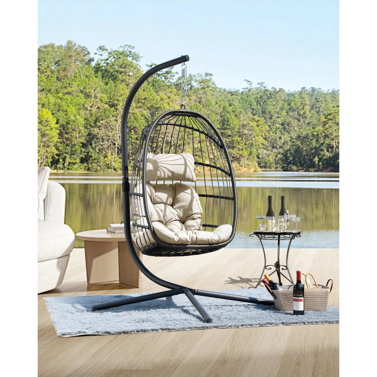 Hanging Egg Chair With Stand | Wayfair North America