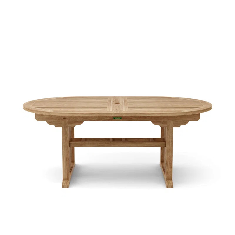Kia 8 - Person Oval Teak Outdoor Dining Set | Wayfair North America