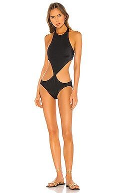 Norma Kamali Chuck One Piece in Black from Revolve.com | Revolve Clothing (Global)