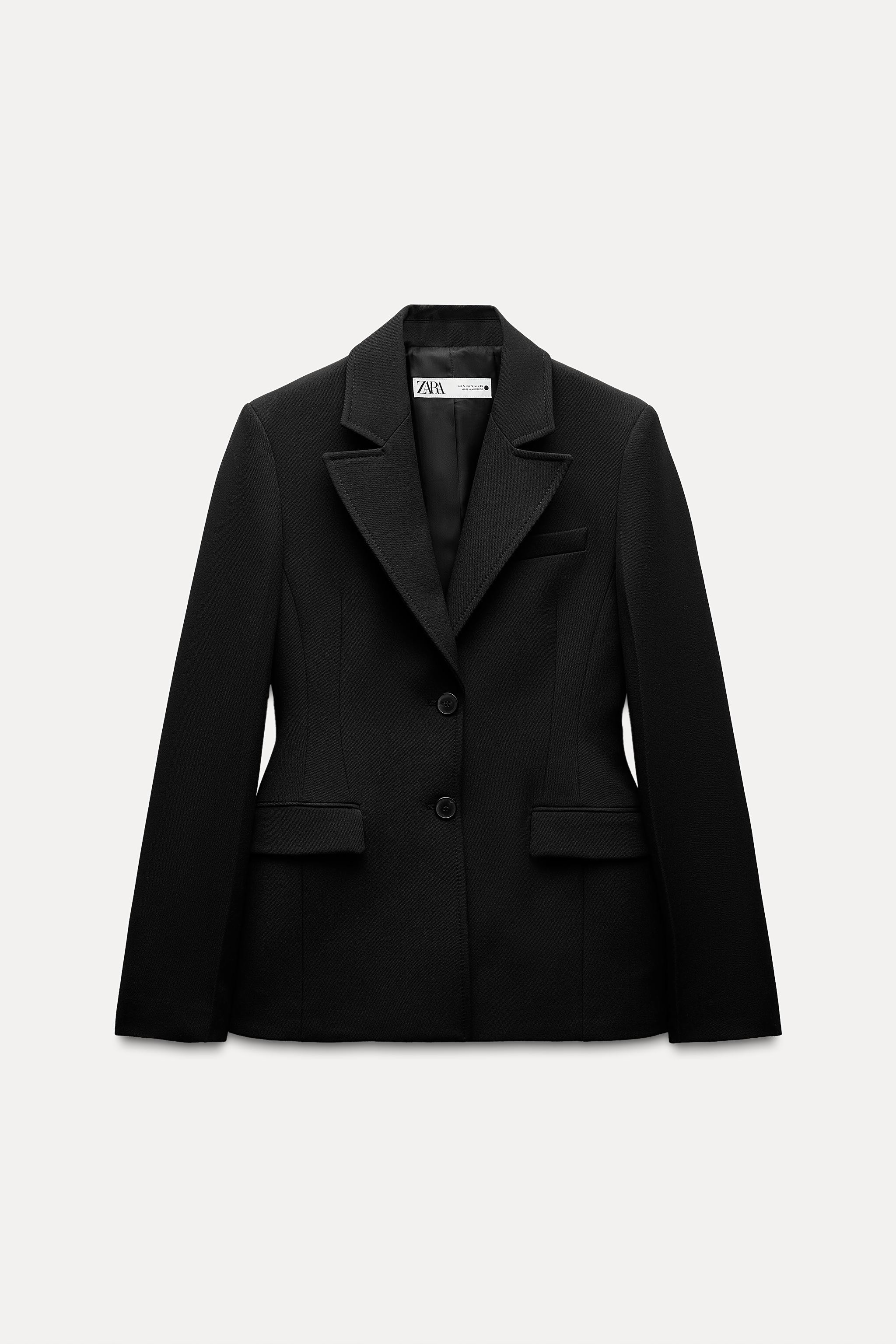 FITTED BLAZER WITH SHOULDER PADS ZW COLLECTION | Zara US