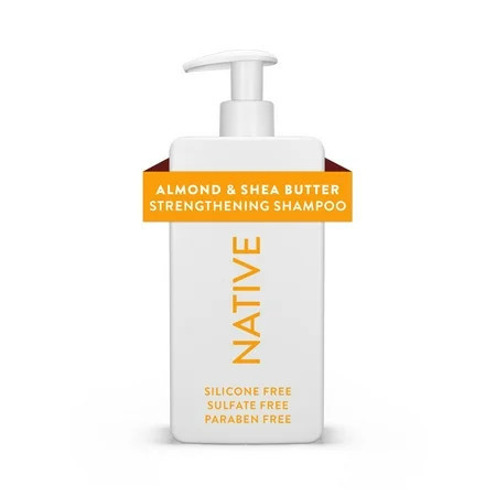 Native Strengthening Shampoo, Almond & Shea Butter, Sulfate & Paraben Free, 16.5 oz | Walmart (US)