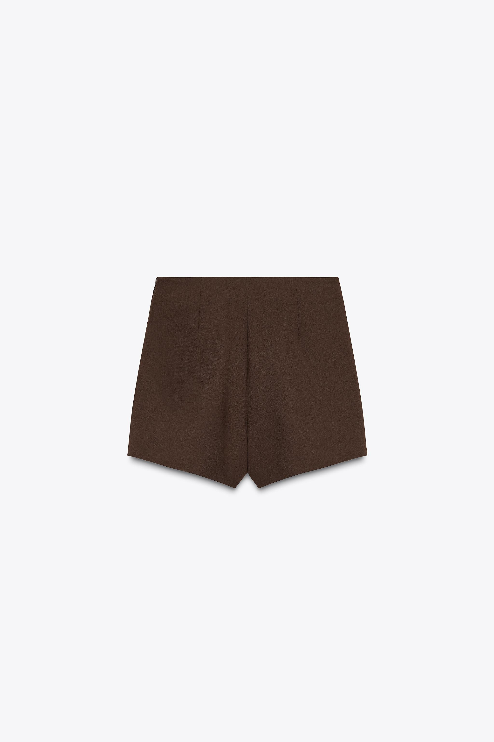 ASYMMETRICAL CULOTTE SKIRT WITH APPLIQUE | Zara US