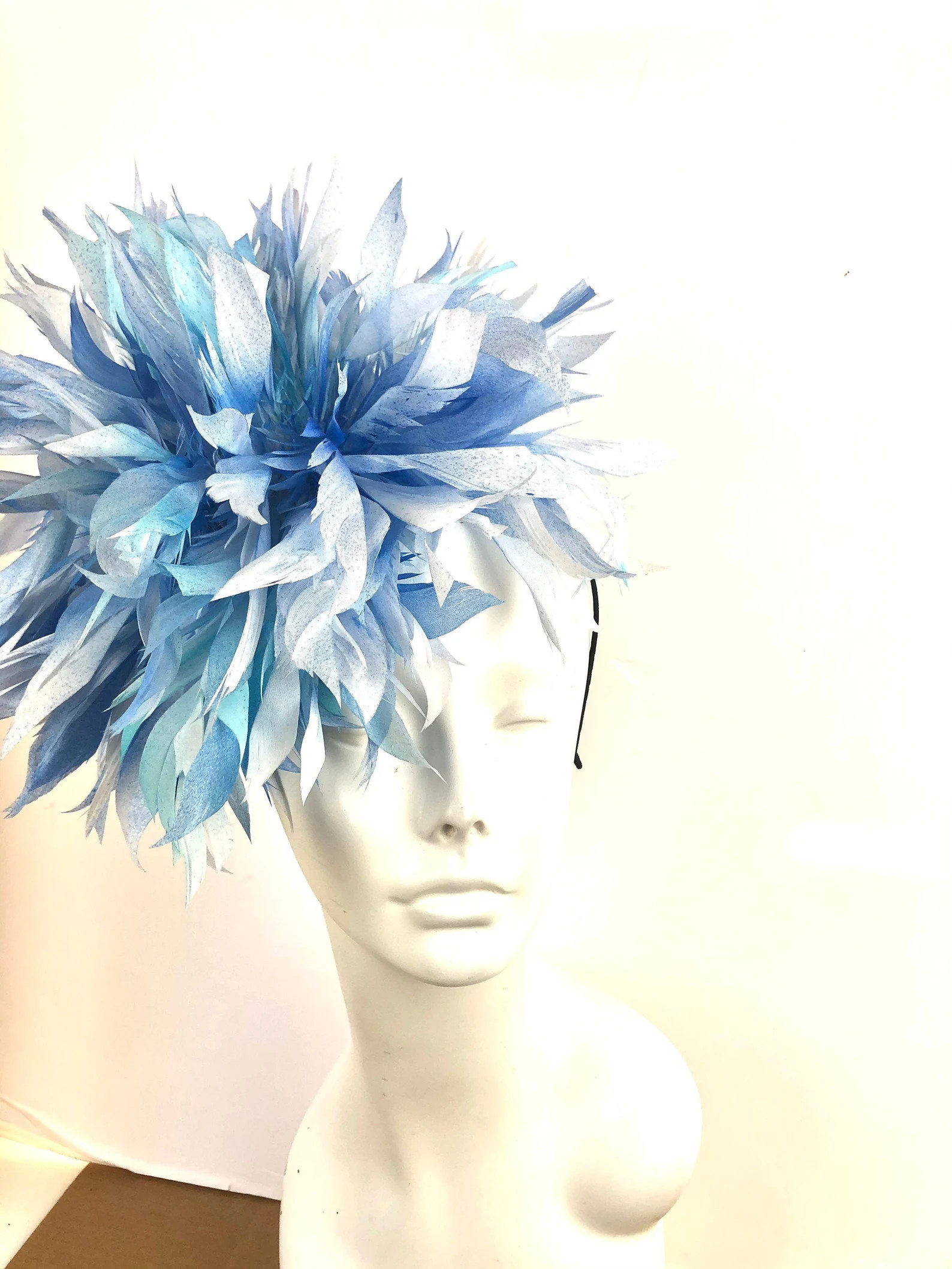 Blue Fascinator- Kentucky Derby- Wedding- Tea party Hat | Etsy (US)