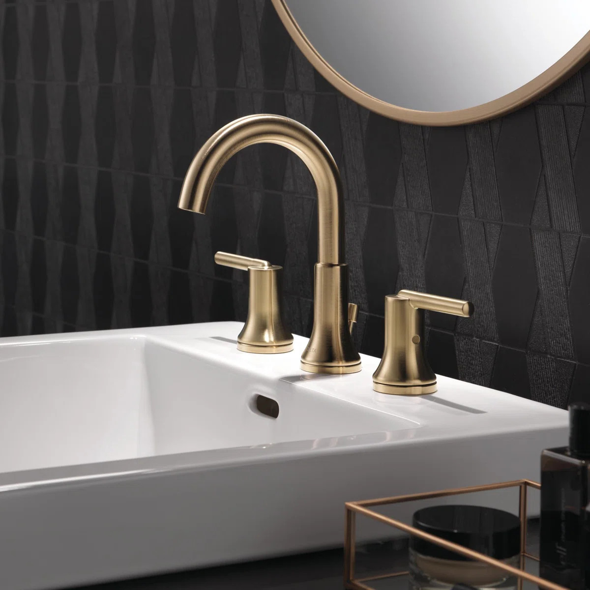 Trinsic Widespread Bathroom Faucet 3 Hole, 2-handle Bathroom Sink Faucet with Drain Assembly 3559... | Wayfair North America