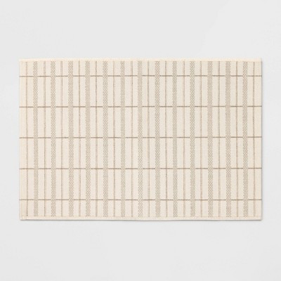 24"x36" Plaid Scatter Accent Rug Cream/Tan - Threshold™ | Target