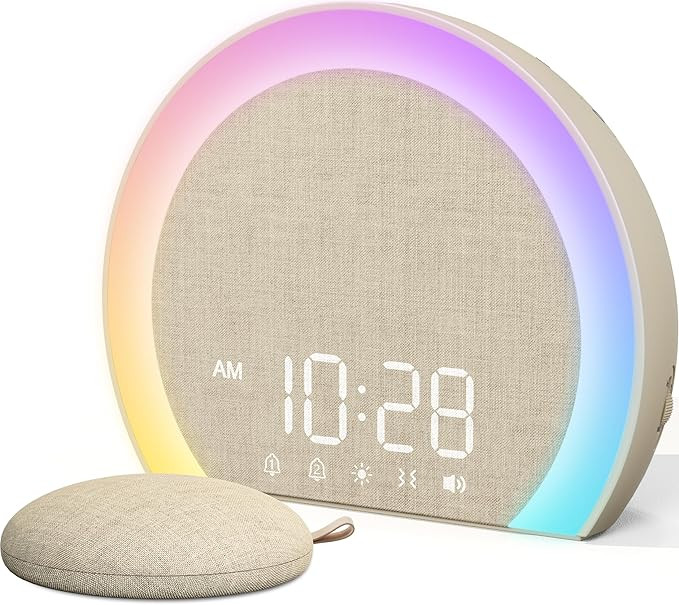 ANJANK Extra Loud Alarm Clock with Wireless Bed Shaker, Vibrating Dual Alarm with Light Wake Up f... | Amazon (US)