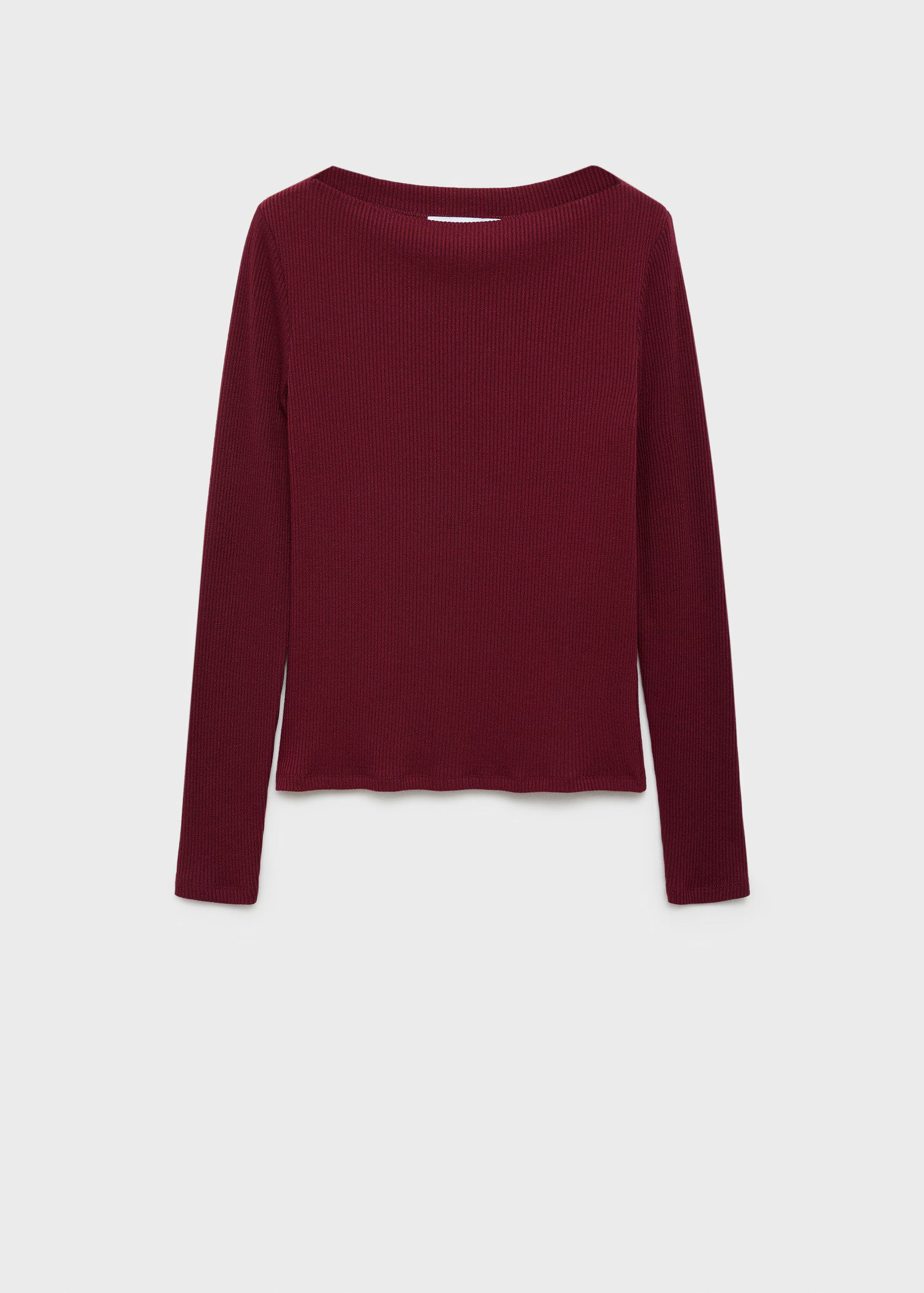 Long-sleeved knitted t-shirt - Women | MANGO United Kingdom | MANGO (UK)