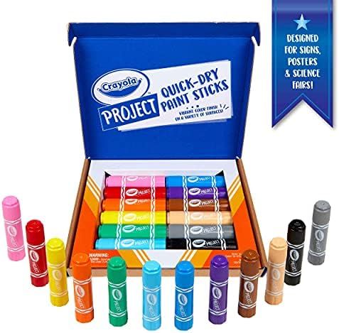 Crayola Quick Dry Paint Sticks, Paint Set for Kids, School Supplies, Gift, 12 Count | Amazon (US)