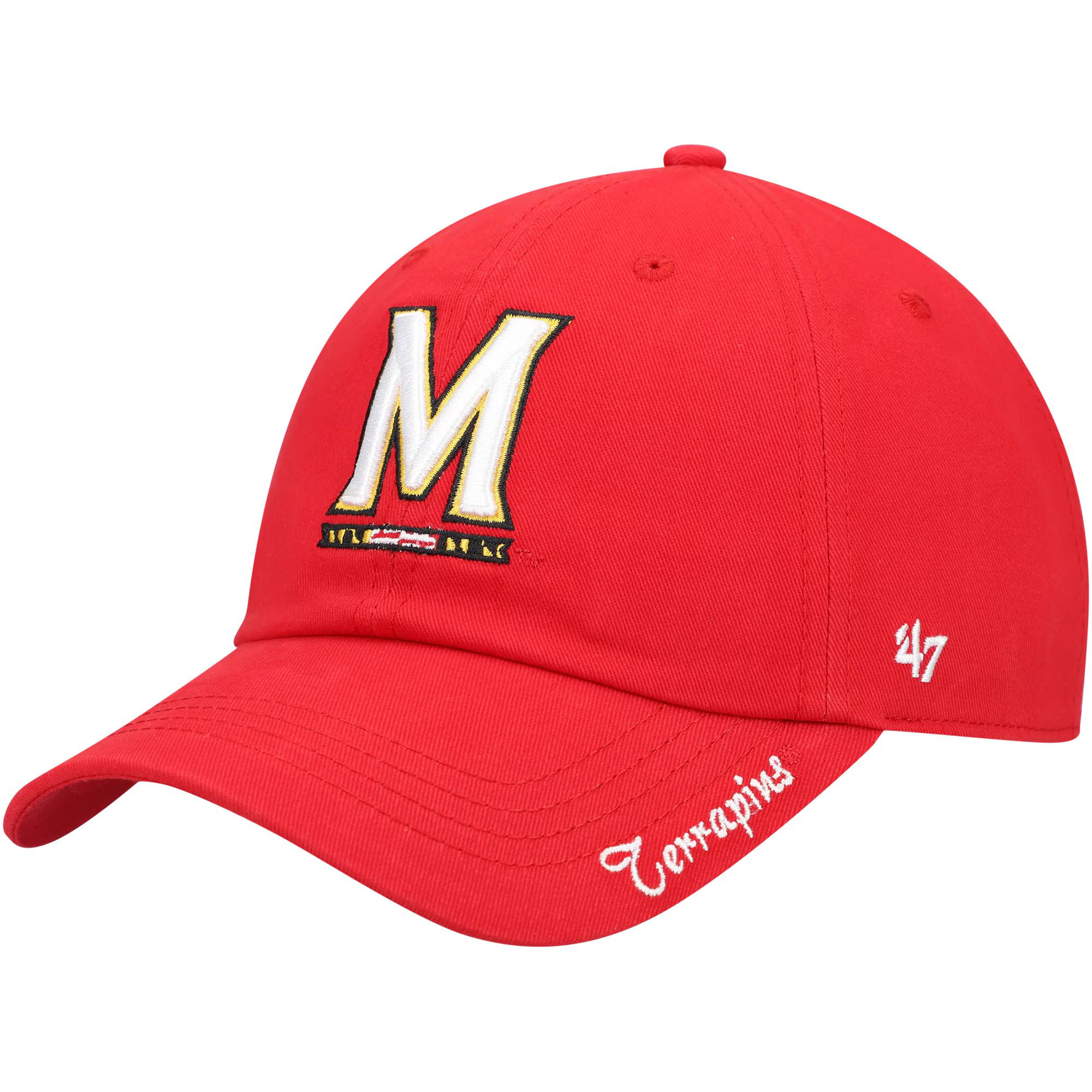 Maryland Terrapins '47 Women's Miata Clean Up Logo Adjustable Hat - Red | Fanatics