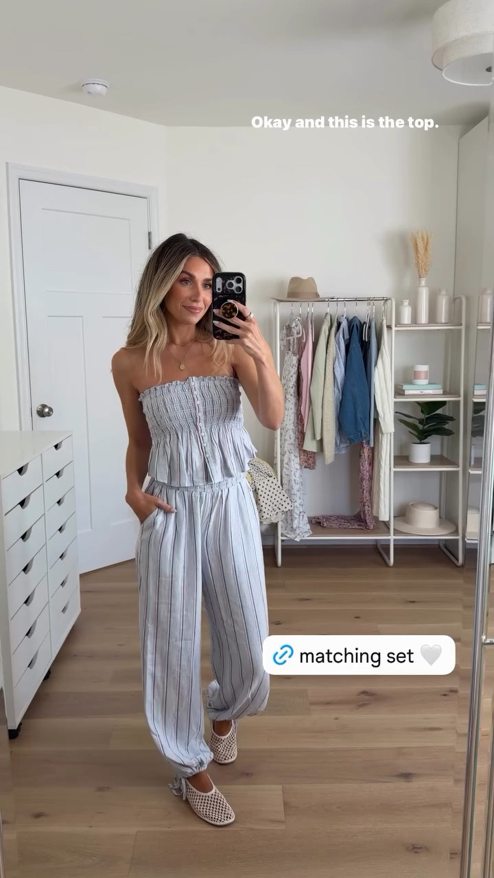 Cutest matching set — size xs in the top & xxs in the pants! 

#LTKgrwm #LTKPetite #LTKootd