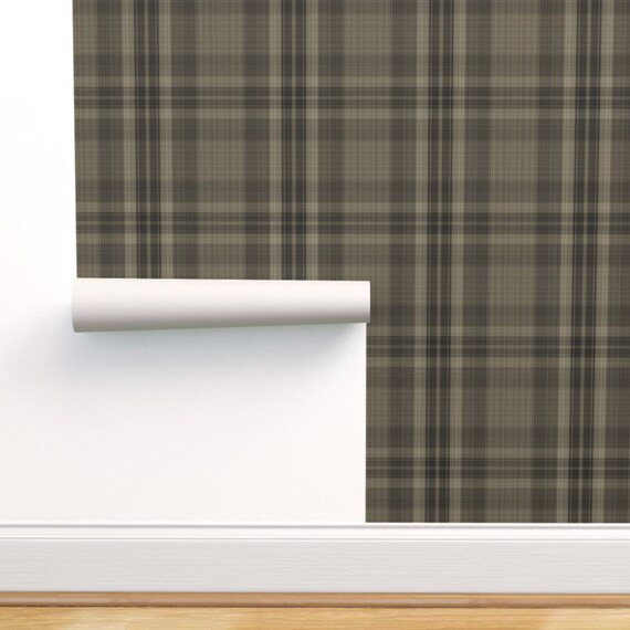 Brown Plaid Wallpaper  Farmer Brown's Plaid Shirt by | Etsy | Etsy (US)