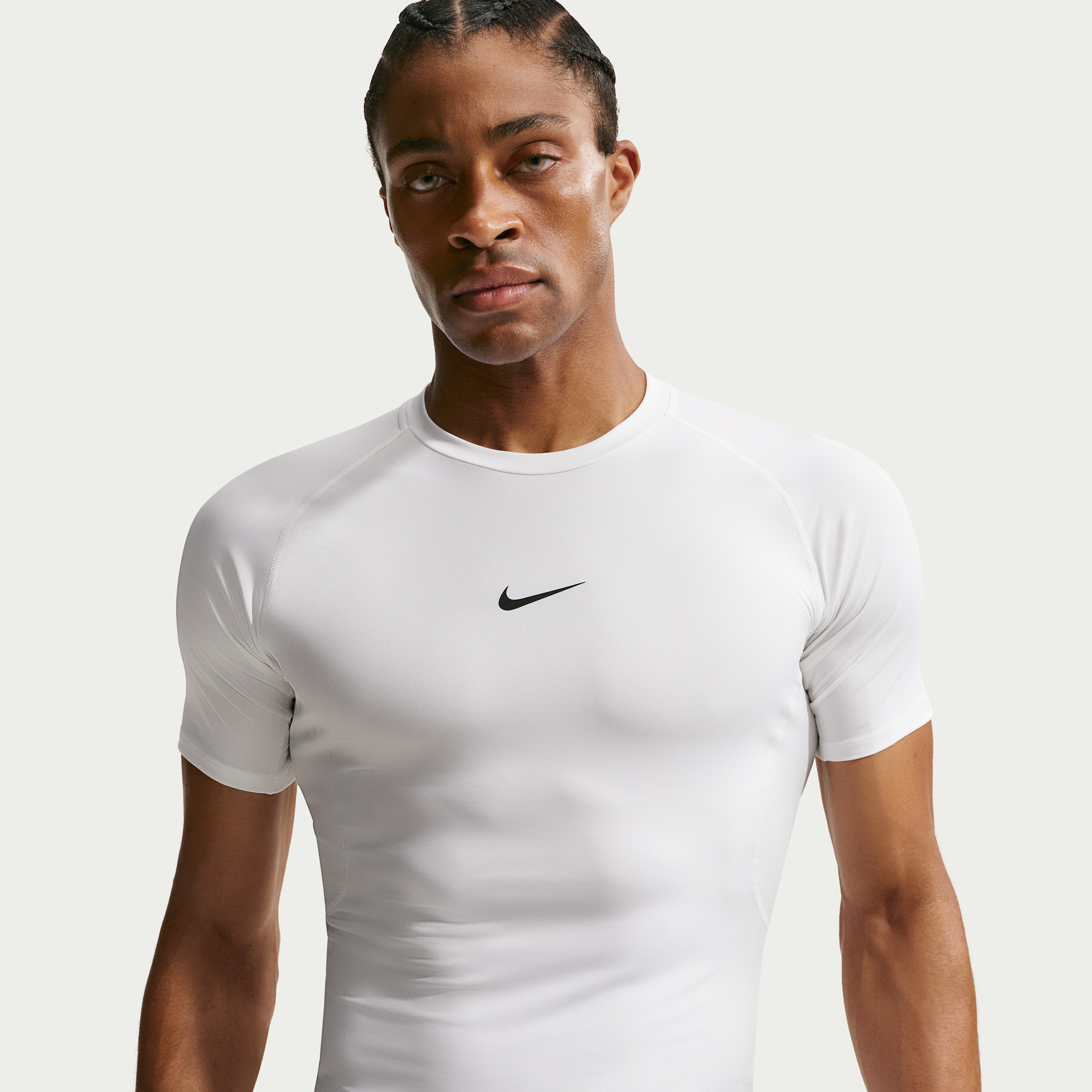 Men's Nike Pro Dri-FIT Tight Short-Sleeve Fitness Top in White | FB7932-100 | Nike (US)