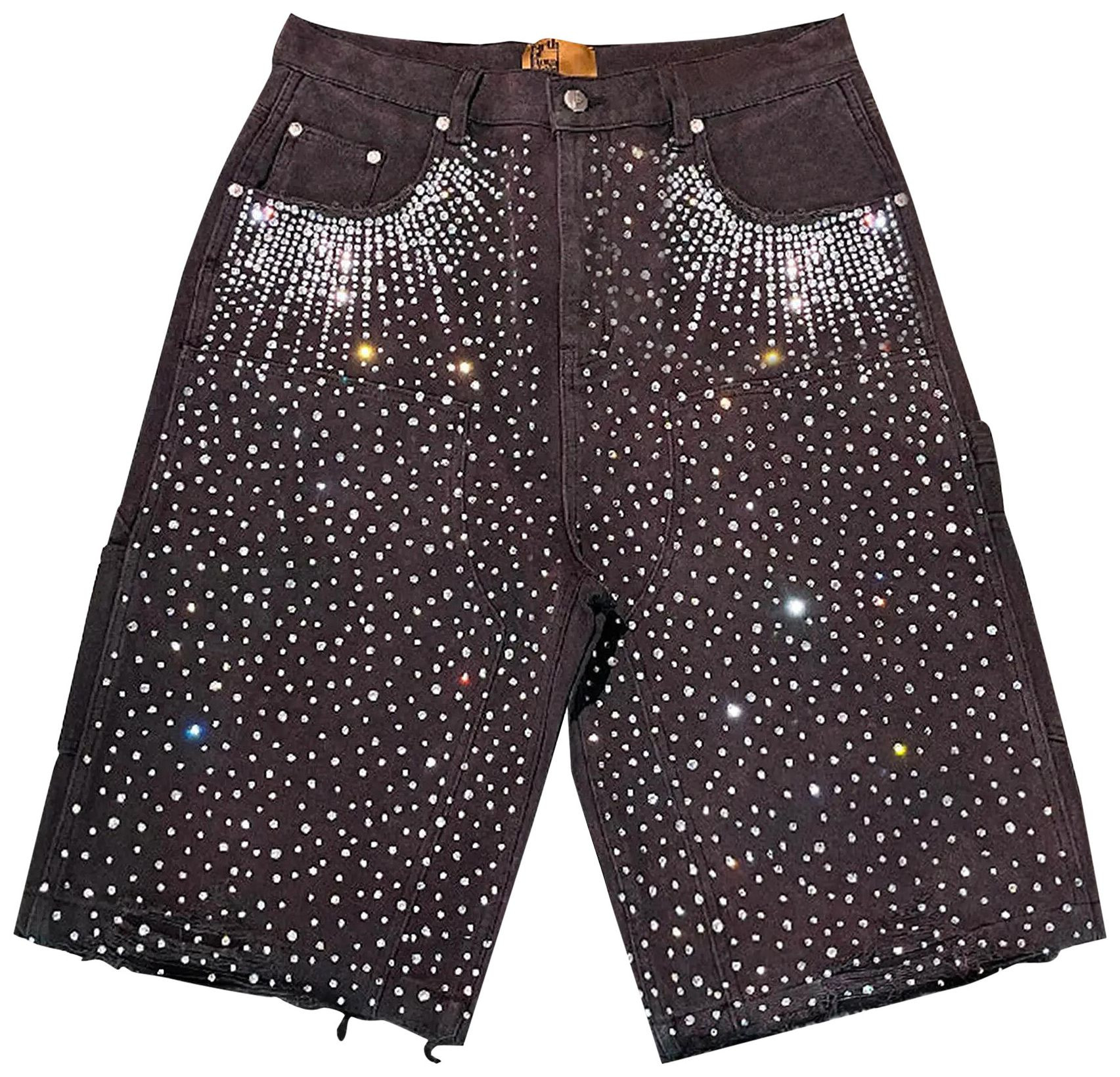 Buy Birth Of Royal Child Redial Diamond Jorts 'Black' - BC24SSSP02 BLAC | GOAT | GOAT