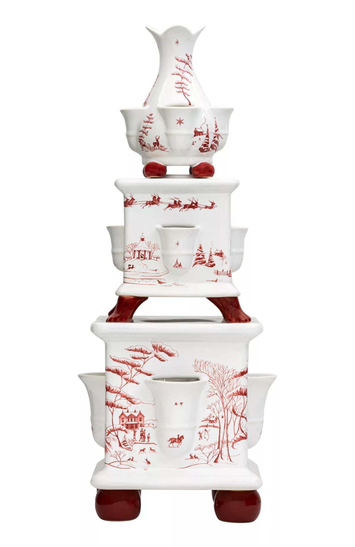 Country Estate Winter Frolic Tulipiere Tower Set/3pc | Belk