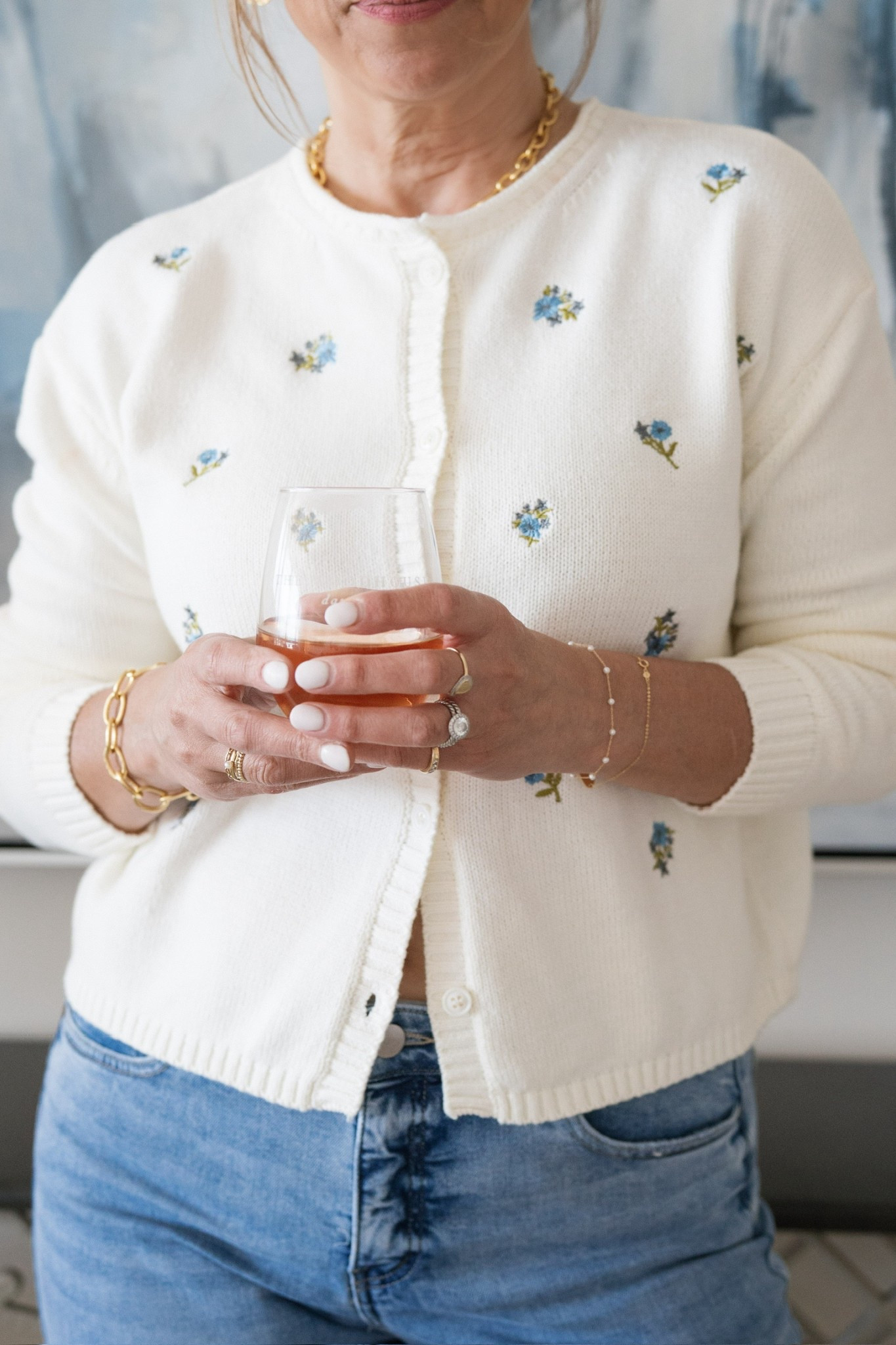 Floral? Yes. Fancy? Up to you! Dress down this embroidered cardigan with some denim & sneaks or dress it up over a dress & a heel. 

#LTKStyleTip #LTKSummerEdit #LTKOver40