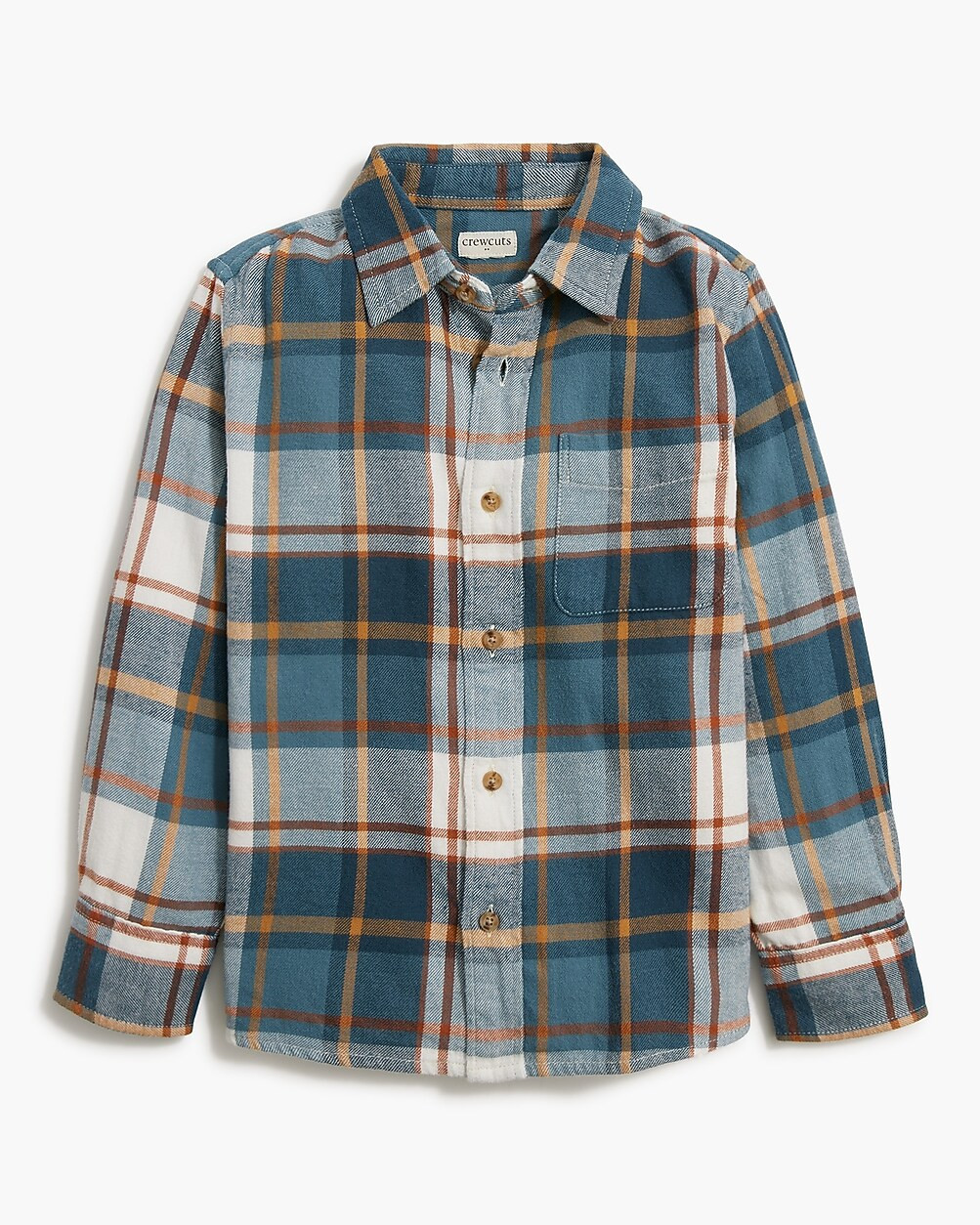 Boys' gingham flannel shirt | J.Crew Factory
