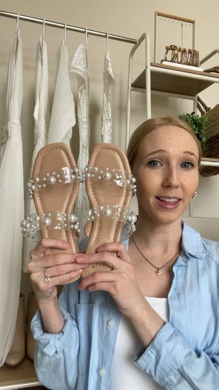 In love with these Pearl sandals from Target! Only $25 and sell out fast!! 

Spring sandals from Target, summer sandals, Pearl heels, clear sandals with pearls, Pearl shoes, neutral sandals, a new day, Target shoes, cutest spring sandals, bride shoes, shoes for the bride, Pearl slides, Pearl slide sandals #pearlshoes #pearlsandals #brideshoes #weddingshoes

#LTKstyletip #LTKshoecrush #LTKSeasonal