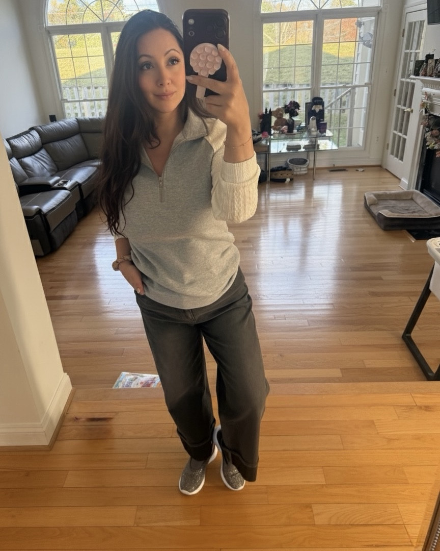 Celebrating my husbands bd by going to Founding Farmers for breakfast! Casual wear in my new Zeagoo sweater from Amazon and Halara pants! 

#LTKSeasonal #LTKActive #LTKFamily