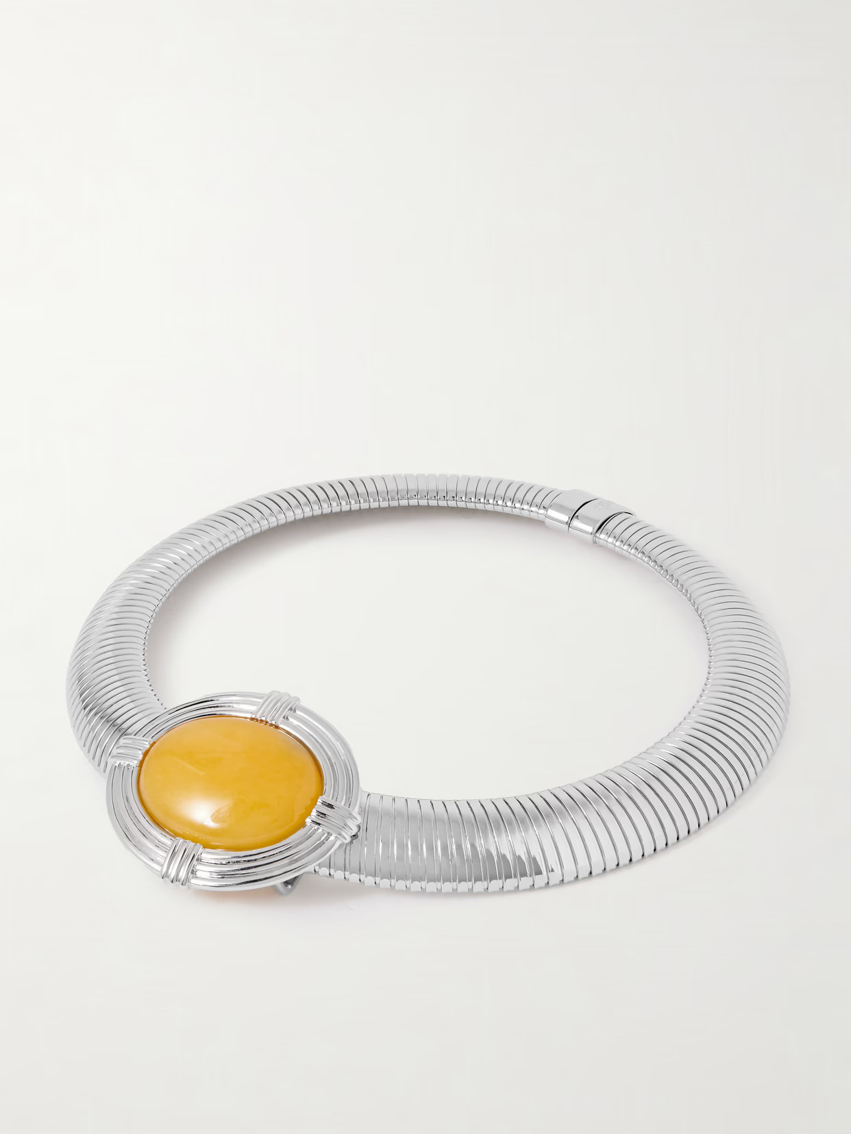 Julietta - Hera Rhodium-plated Citrine Necklace - Silver | NET-A-PORTER (US)