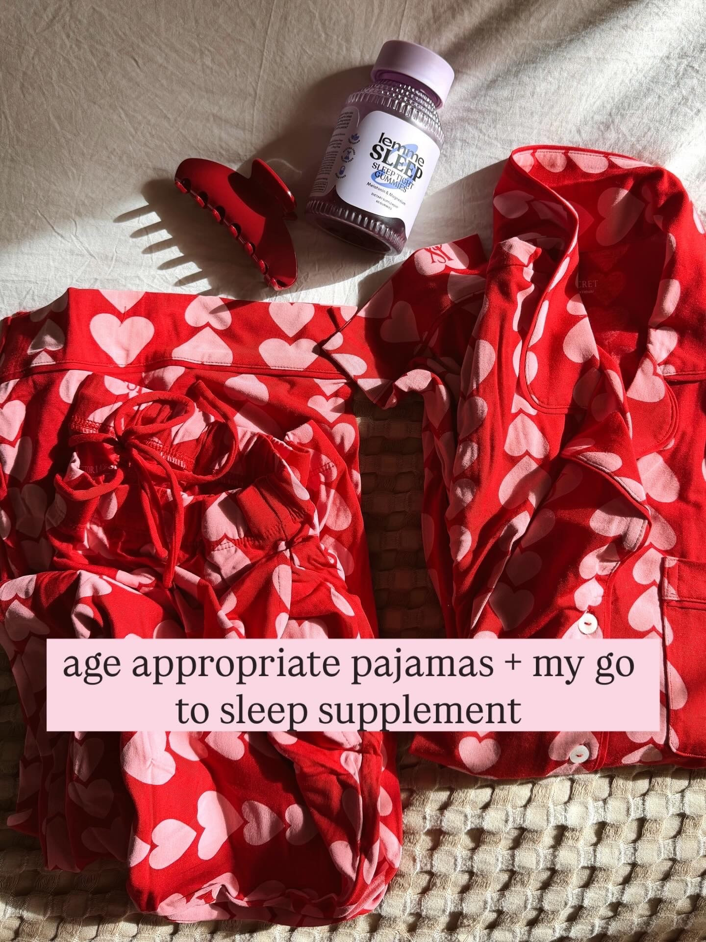 Valentine’s Day when you’re 40 & a mom! ❤️💕 I did medium in these pajamas! Lots of cute options I’ll also add + my fave sleep supplement! ✨

Valentine’s Day. Pajamas. Red. Pink. Hearts. Sleep. 

#LTKFindsUnder100 

#LTKSeasonal #LTKValentine #LTKmomlife
