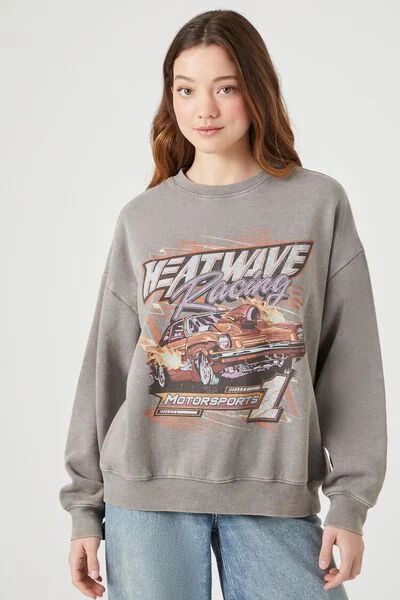 Heatwave Racing Graphic Pullover | Forever 21