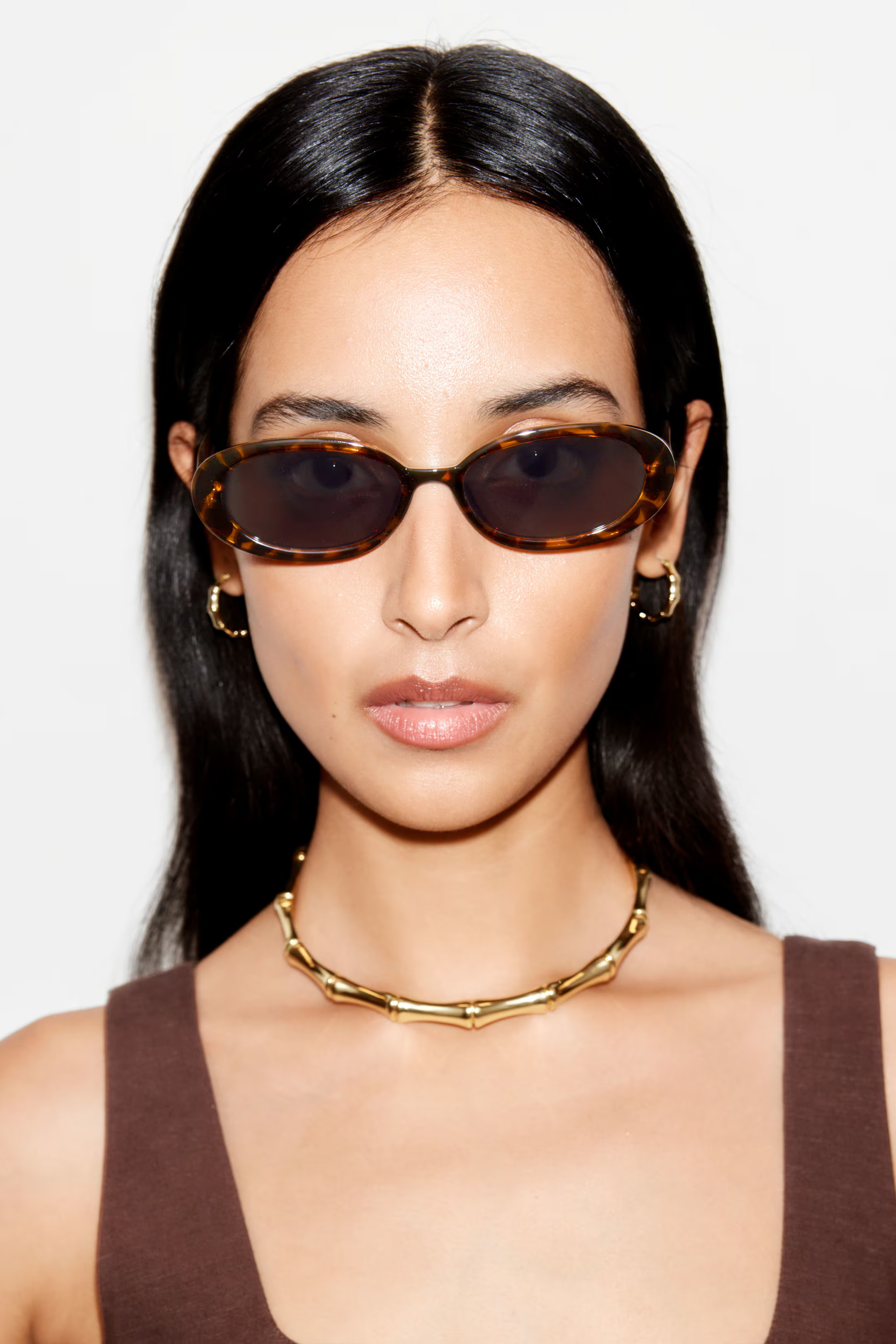 Slim Oval-Frame Sunglasses | H&M (UK, MY, IN, SG, PH, TW, HK)