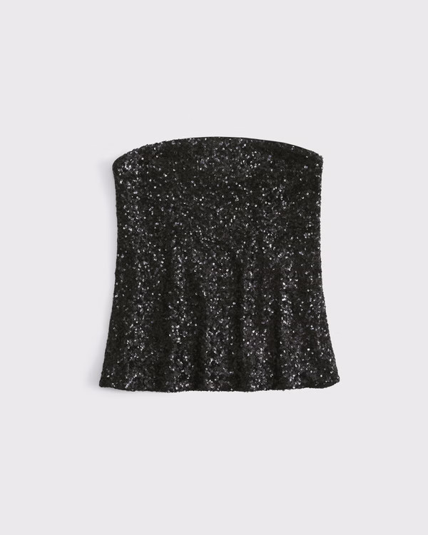 Women's Long-Length Sequin Tube Top | Women's Tops | Abercrombie.com | Abercrombie & Fitch (US)