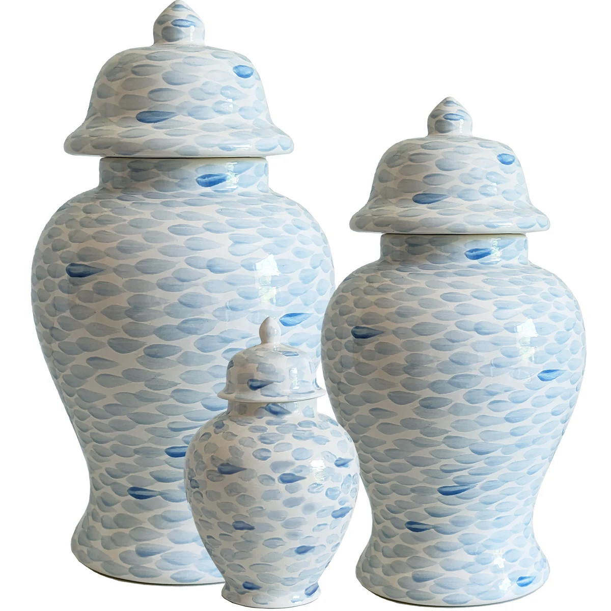 Watermark Ginger Jars in Blue | Ruby Clay Company