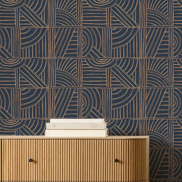 Hand Drawn Geometrics Wallpaper | West Elm (US)