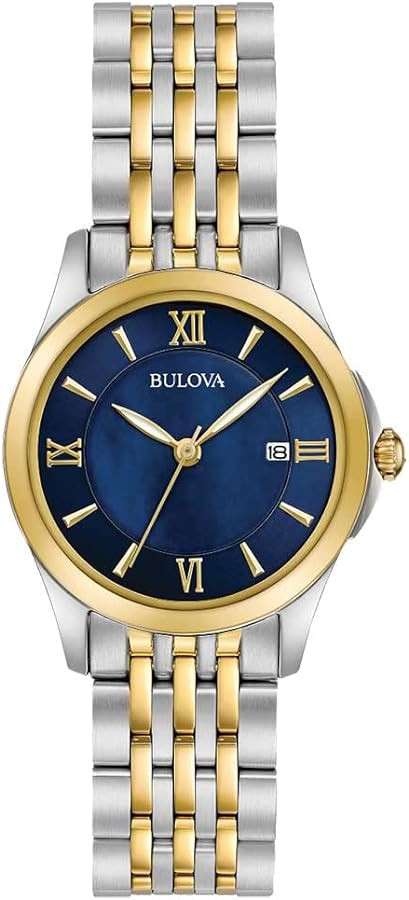 Bulova Women's Classic Stainless Steel Watch and Mother of Pearl Dial | Amazon (US)