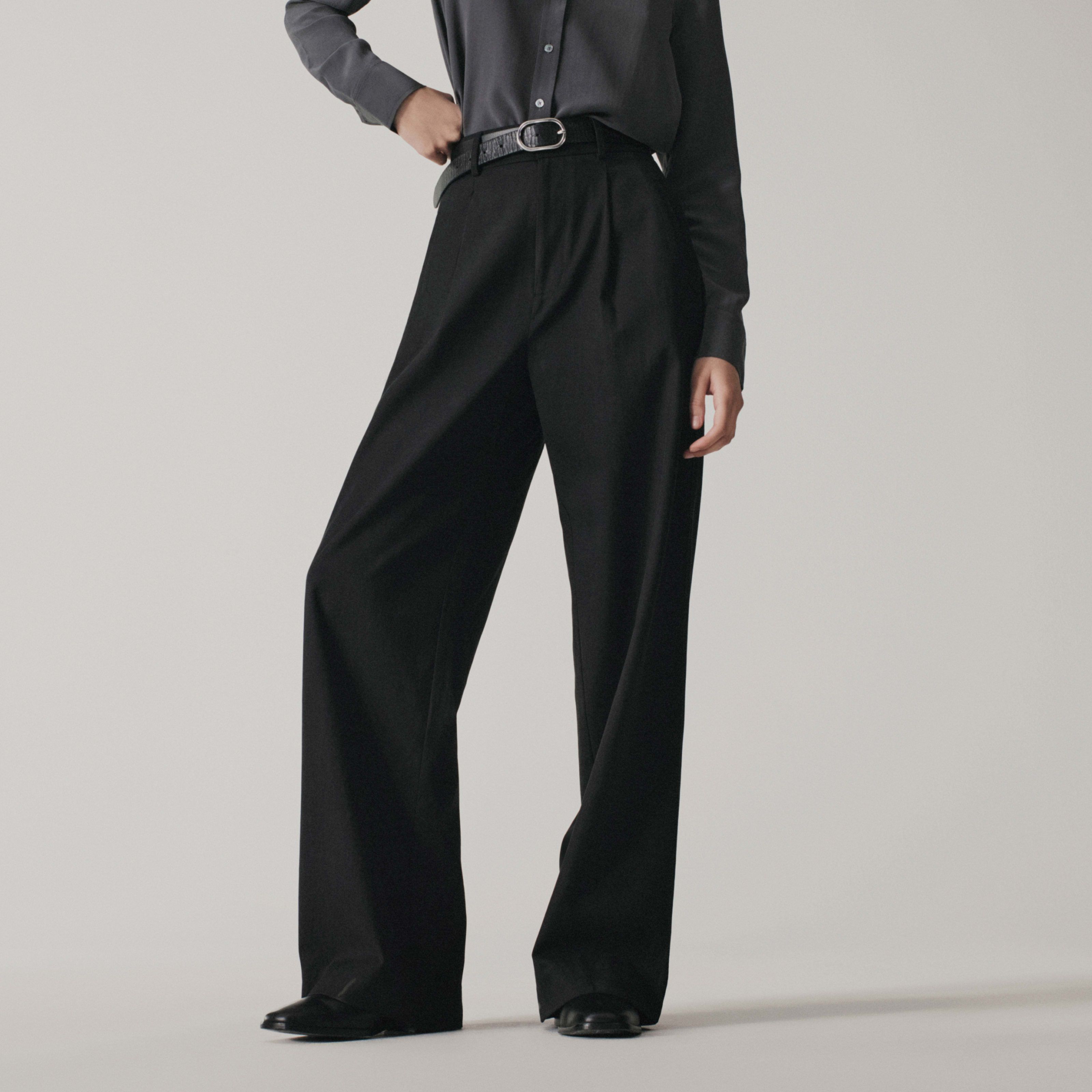 Women's Way-High Drape Pant by Everlane in Black, Size 2 | Everlane