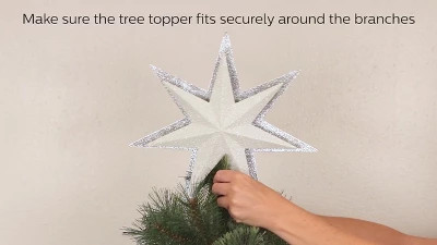 13in 16 Light Capiz Star Tree Topper Clear/Gold - Wondershop™ | Target