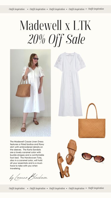 Madewell x LTK Sale 20% Off Sale May 9-13

Cassie Linen Midi Dress in “eyelet white"
Handwoven Tote Bag in “desert camel”
Karla Strap Sandals in “desert camel”


#LTKxMadewell #LTKSaleAlert